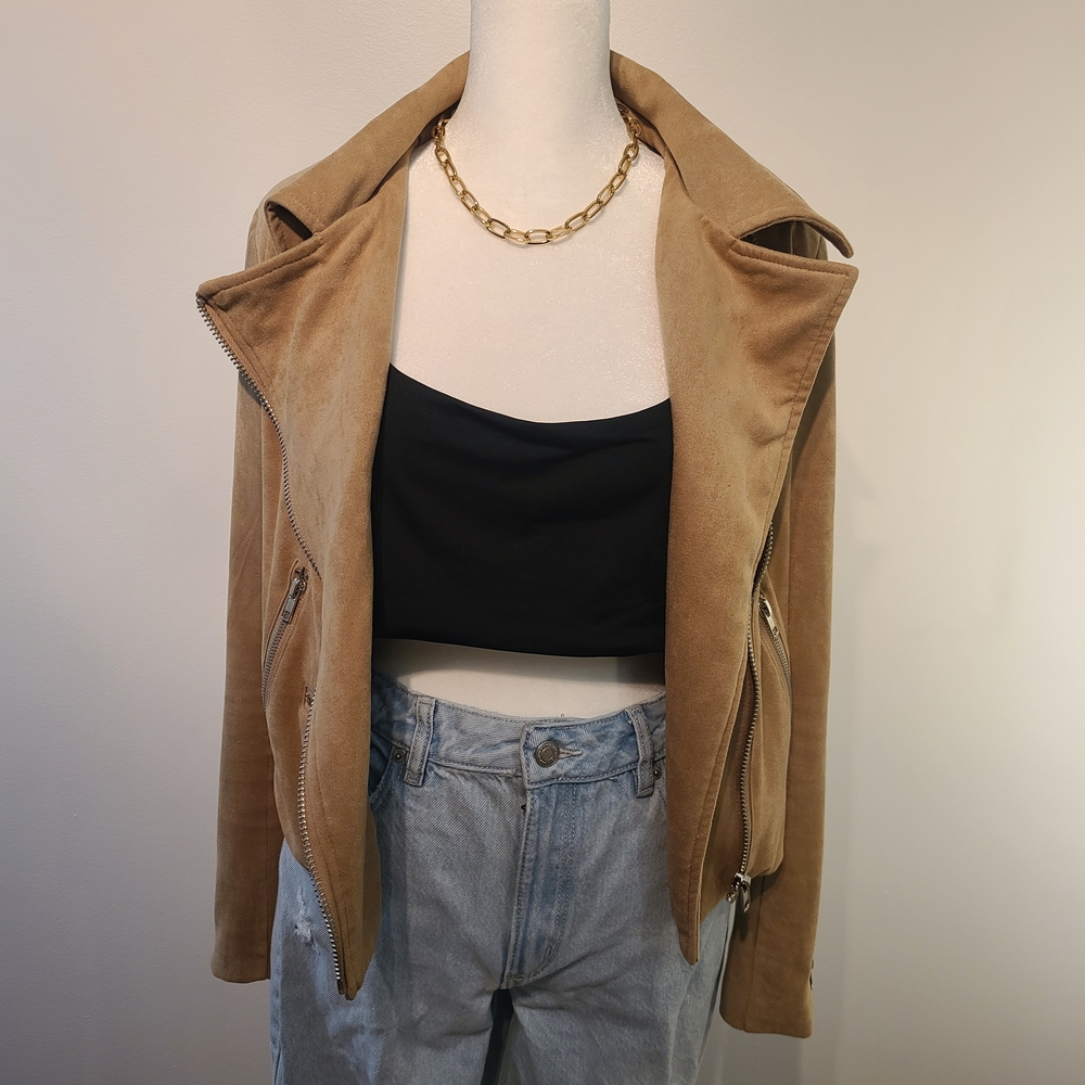 VICI Camel Super Soft Suede Jacket
